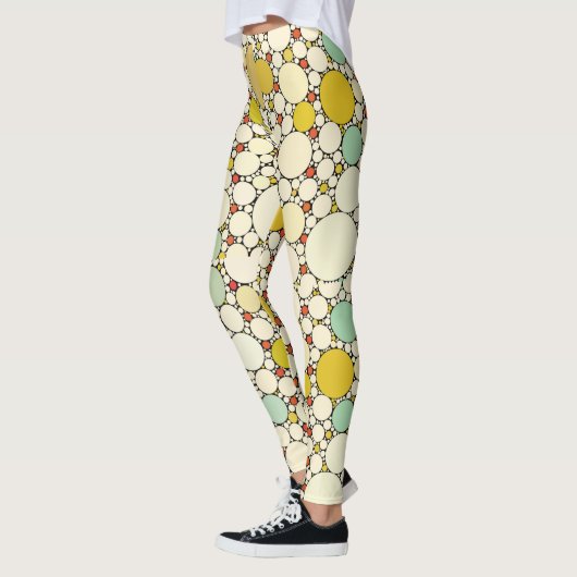 Leggings Graphique d'art de style rétro (Gauche)