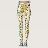 Leggings Graphique d'art de style rétro (Devant)