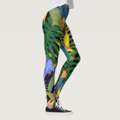 Leggings Graphique de fleur d'Aloha de Hawaii tropical (Droite)