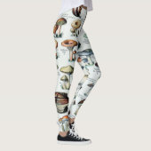Leggings Graphique des champignons comestibles Vintages (Droite)