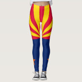 Leggings Graphique Drapeau dynamique de l'état de l'Arizona (Devant)