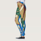 Leggings Graphique dynamique de drapeau d'état de (Gauche)
