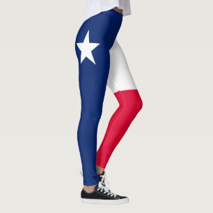 Leggings Graphique dynamique de drapeau d'état du Texas su
