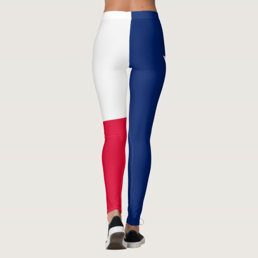 Leggings Graphique dynamique de drapeau d'état du Texas sur (Dos)