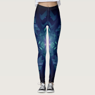 Leggings Graphique électronique numérique Abstraite