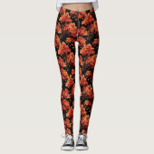 Leggings Graphique Motif sans couture Red Fall Maple Tree (Devant)