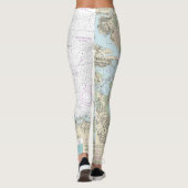 Leggings Graphique nautique du port de Boston 13270 (Dos)