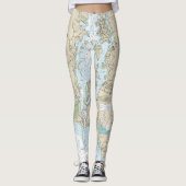 Leggings Graphique nautique du port de Point Judith 13219 (Devant)