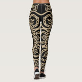 Leggings Graphique parfaitement complet Mandala yoga noir e (Dos)