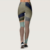 Leggings Graphisme d'art fractal de l'harmonie des couleurs (Dos)