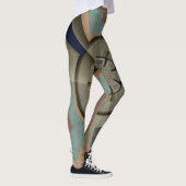 Leggings Graphisme d'art fractal de l'harmonie des couleurs (Droite)