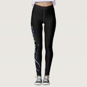 Leggings Graphisme de calligraphie céleste du Vide Sacré (Devant)