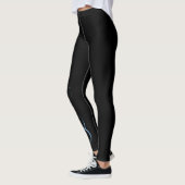Leggings Graphisme de calligraphie céleste du Vide Sacré (Gauche)