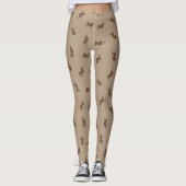 Leggings Graphisme du Ferret mou (Devant)
