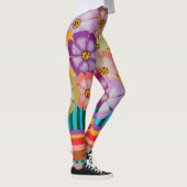 Leggings Grappe florale colorée (Droite)