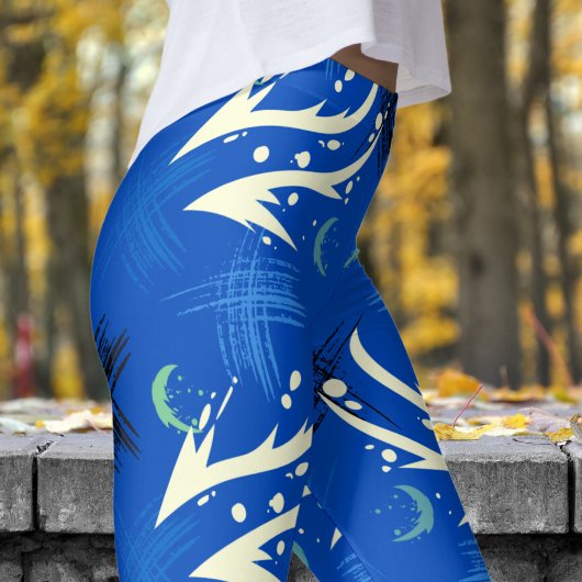 Leggings Gras Absolument Zero Dragon Slash Motif