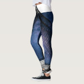 Leggings "Gras en bleu (Gauche)