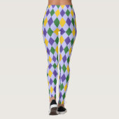 Leggings Gras Lavender Harlequin Check Patten (Dos)