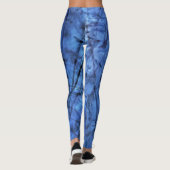 Leggings Grass bleu sur Abstrait bleu (Dos)