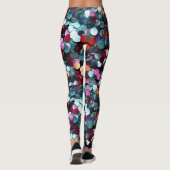 Leggings Gravure de paillettes multicolores (Dos)