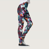 Leggings Gravure de paillettes multicolores (Droite)