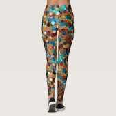 Leggings Gravure de paillettes multicolores (Dos)
