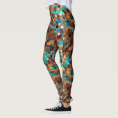 Leggings Gravure de paillettes multicolores (Gauche)