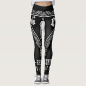 Leggings GRC Légendes de sport-noir (Devant)