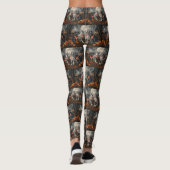 Leggings Great Dane Halloween Éffrayant (Dos)