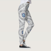 Leggings Grec Mati Mataki - motif d'oeil mauvais de (Droite)
