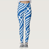 Leggings Grèce Drapeau du patriotisme grec (Devant)