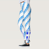 Leggings Greek stripes flag (Gauche)