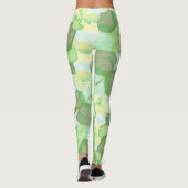 Leggings Green abstract art Magical wallpaper (Dos)