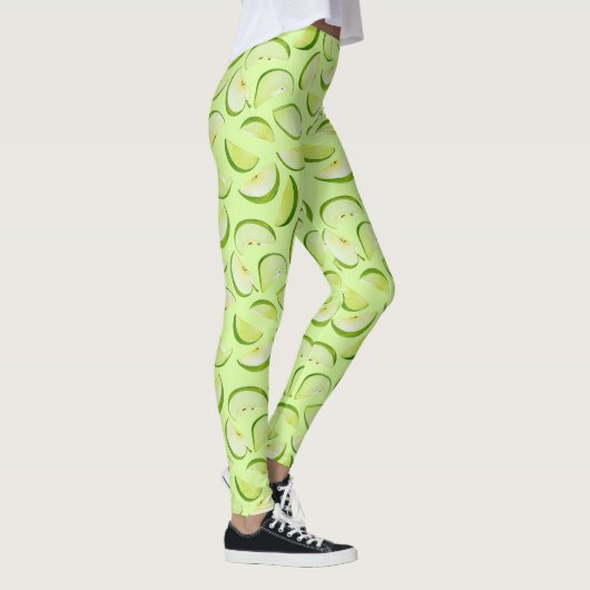Leggings Green Apple Slice Pattern (Droite)
