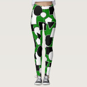 Leggings Green Bauhaus Collage (Devant)