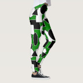 Leggings Green Bauhaus Collage (Droite)