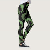 Leggings Green Chameleons Lizard Art  (Droite)