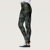 Leggings Green Earth Flowers (Gauche)