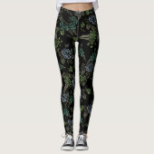 Leggings Green Earth Flowers (Devant)