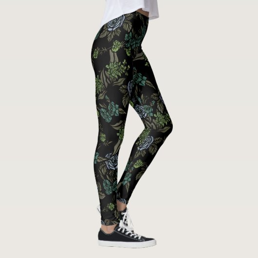 Leggings Green Earth Flowers (Droite)