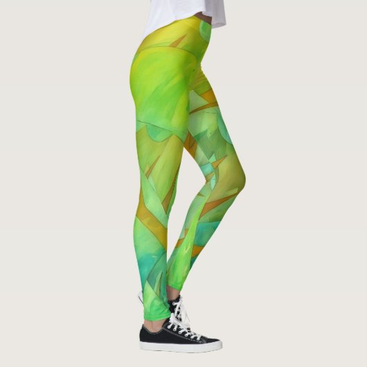Leggings Green et Lime Artsy (Droite)