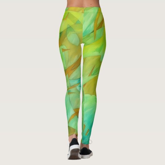 Leggings Green et Lime Artsy (Dos)
