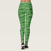 Leggings Green Ferns Motif naturel (Dos)