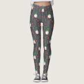 Leggings Green Gnome Arbre de Noël Motif (Devant)