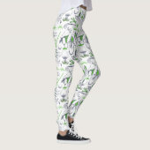 Leggings Green Golf Icons Motif (Droite)