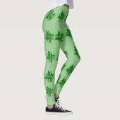 Leggings - Green Holly Branches (Rechts)