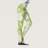 Leggings Green Palm Feuille Rainforest Motif (Droite)