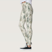 Leggings Green Pine Christmas Trees (Gauche)