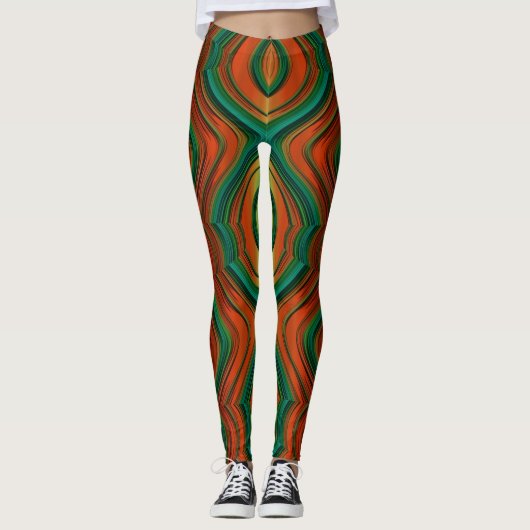 Leggings ~green red Christmas ~ Original (Devant)