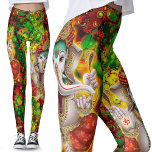 Leggings Green Red Ganesh Hippie Boho Psychedelic Festival<br><div class="desc">Hippie folle Boho Ganesh Dieu Leggings avec un arrière - plan fractal fabuleux style 90s. Ces hippie des années 90 EDM (musique de danse électronique) inspiré Ganesh leggings dieu ont l'attention le plus extraordinaire aux détails. Avec des tourbillons fractaux qui remontent aux années 90, des raves et des festivals toute...</div>